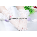 New White Wedding Bridal Gloves Short white lace bridal gloves